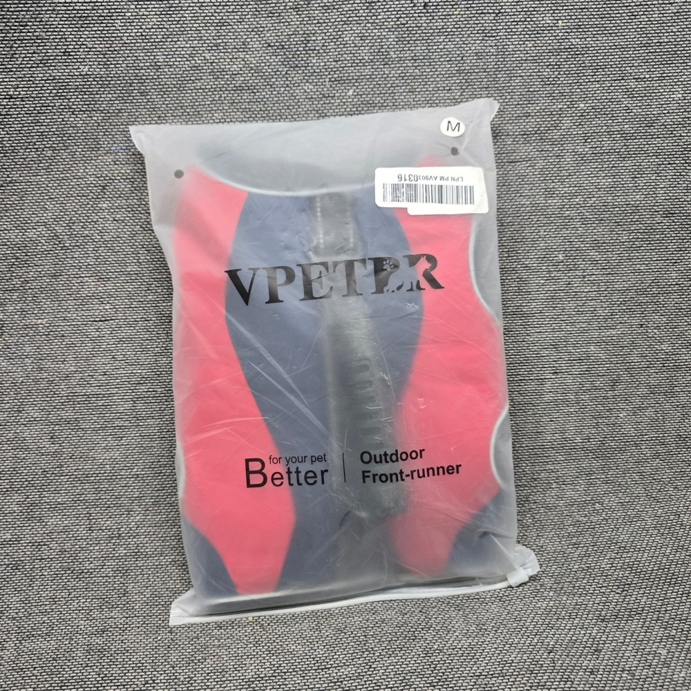 VPETER Dog Life Jacket Vest Safety Floatation Medium Red Blue NWOT Reflectiveโ
